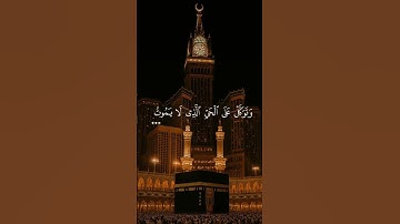 وَتَوَكَّلْ عَلَى الْحَيِّ الَّذِي لَا يَمُوتُ وَسَبِّحْ بِحَمْدِهِ ۚ وَكَفَىٰ بِهِ | سوره الفرقان