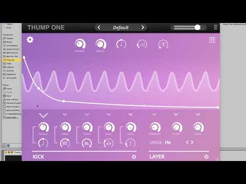 Toybox Thump One: free kick/percussion/wavetable/glitch/lead synth