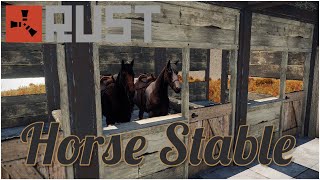 Rust Horse Stable//Speedbuild//Two different styles for stables