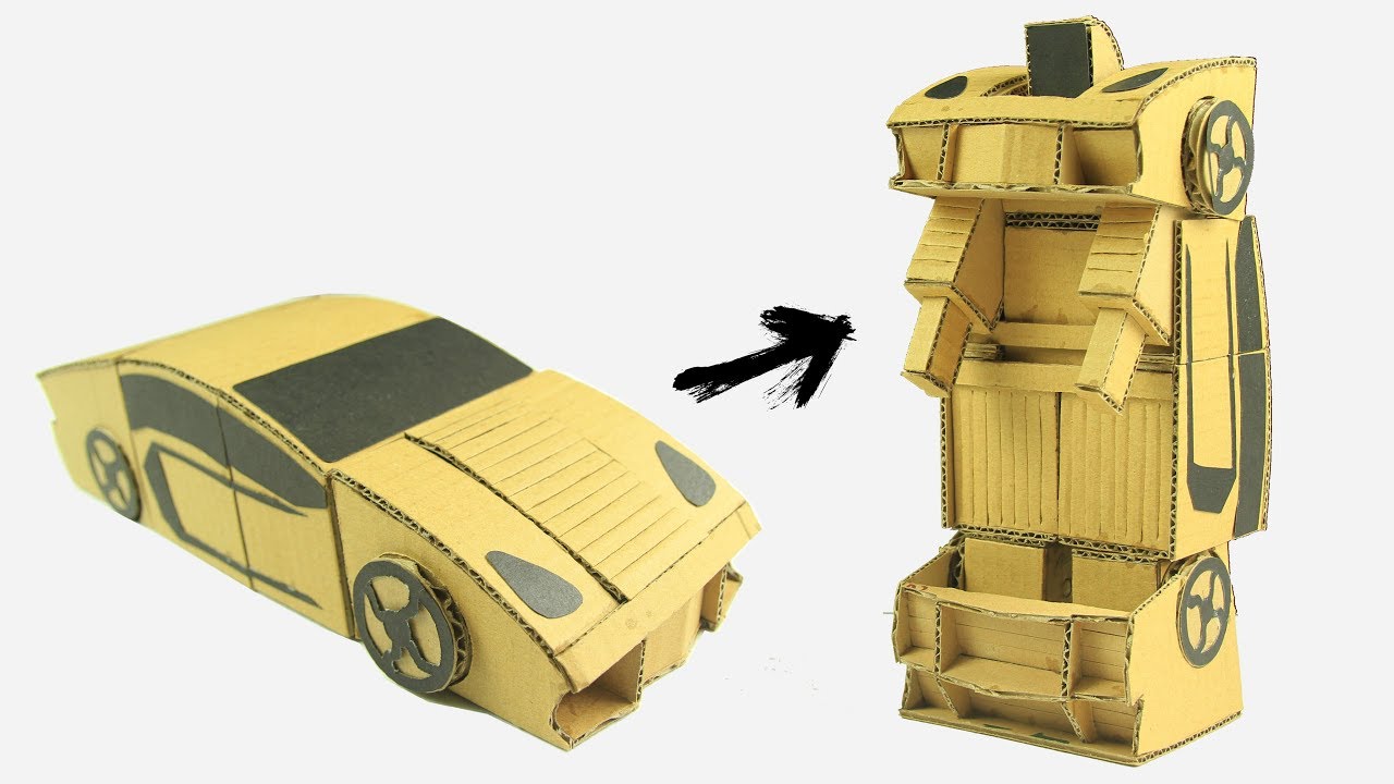 DIY Lamborghini Transformer from Cardboard - YouTube