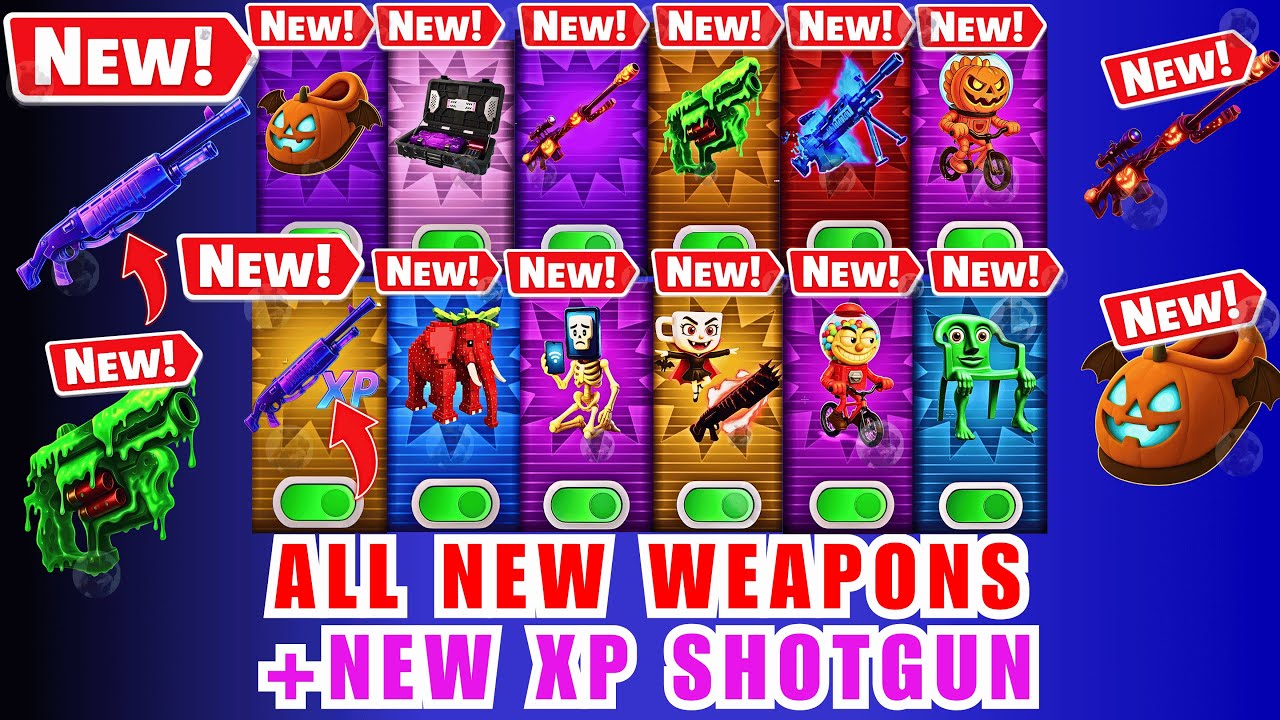 NEW WEAPONS CRAZY 1V1 FFA ALL GUNS & RIDES MAP FORTNITE CREATIVE - ALL SECRETS LOCATIONS PART 34