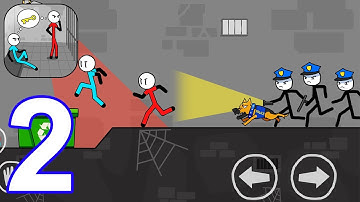 Stickman Escape: Prison Break - Gameplay Walkthrough Part 2 All Levels 17-24 (Android, iOS)