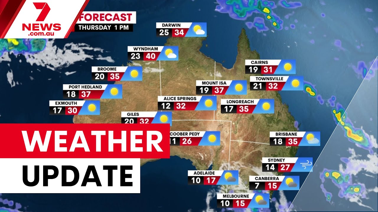 Weather forecast across Australia | 7NEWS - YouTube