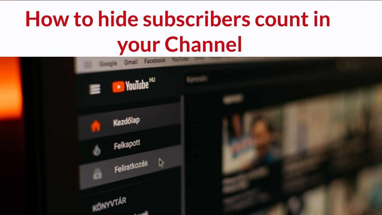 How to hide subscriber count from YouTube channel | Make Subscribers ...