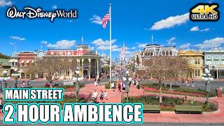 Main Street USA Ambience 2 Hours | Magic Kingdom Atmosphere 4K