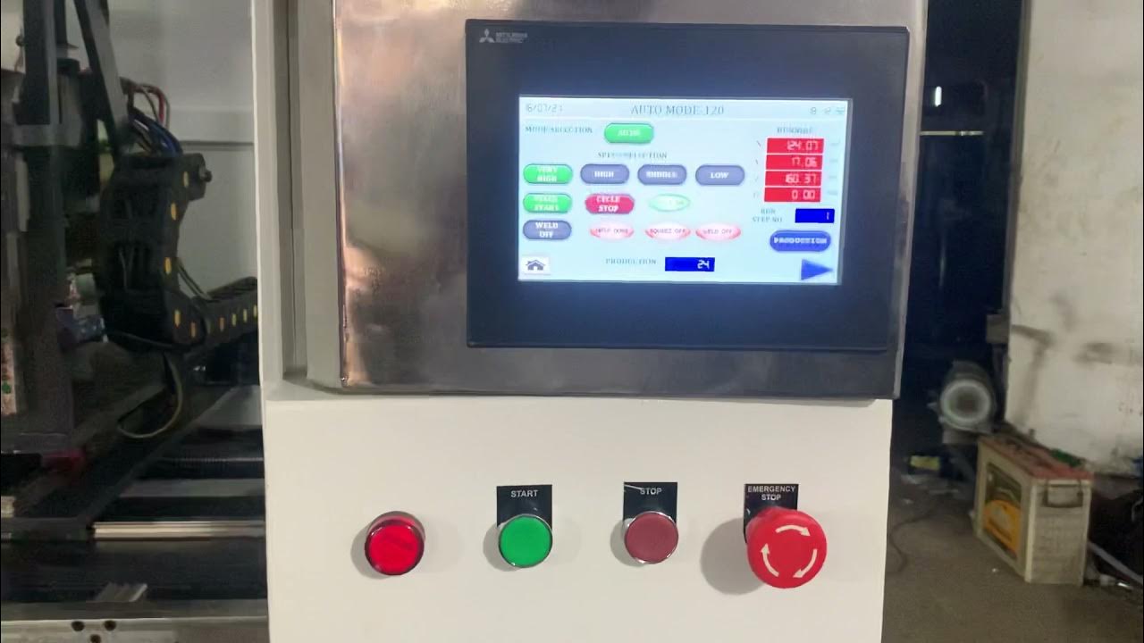 Automatic intercell Welding machine. Petco industries. Ahmedabad. Mo no