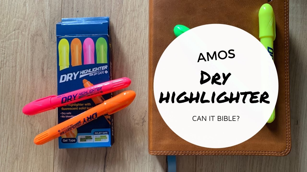 AMOS Dry Highlighters: Bible Pen Review - ChurchMag