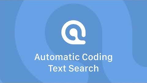 Text Search and Auto Coding ATLAS.ti 9 Mac