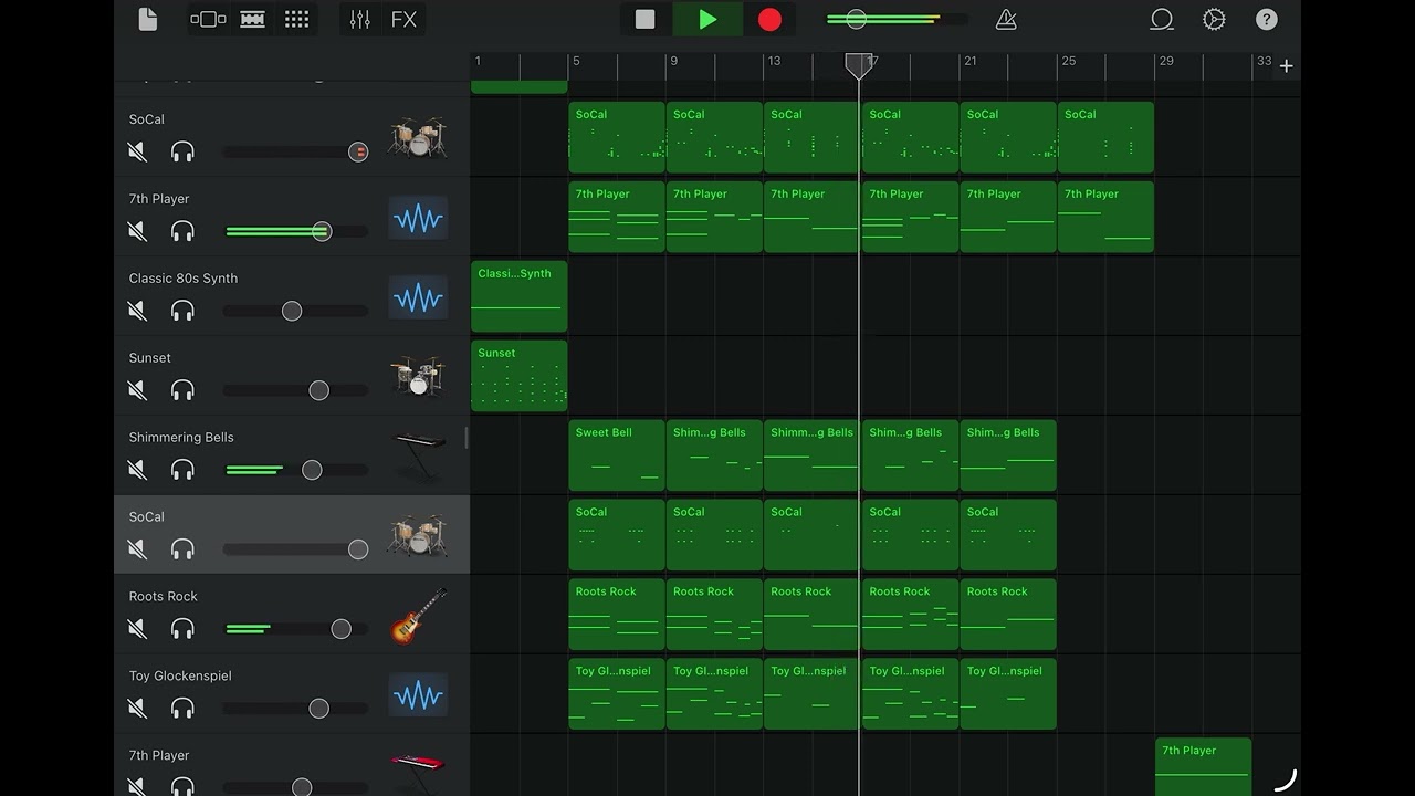Dreams in Motion - Blueberry Fruitsy (GarageBand View)