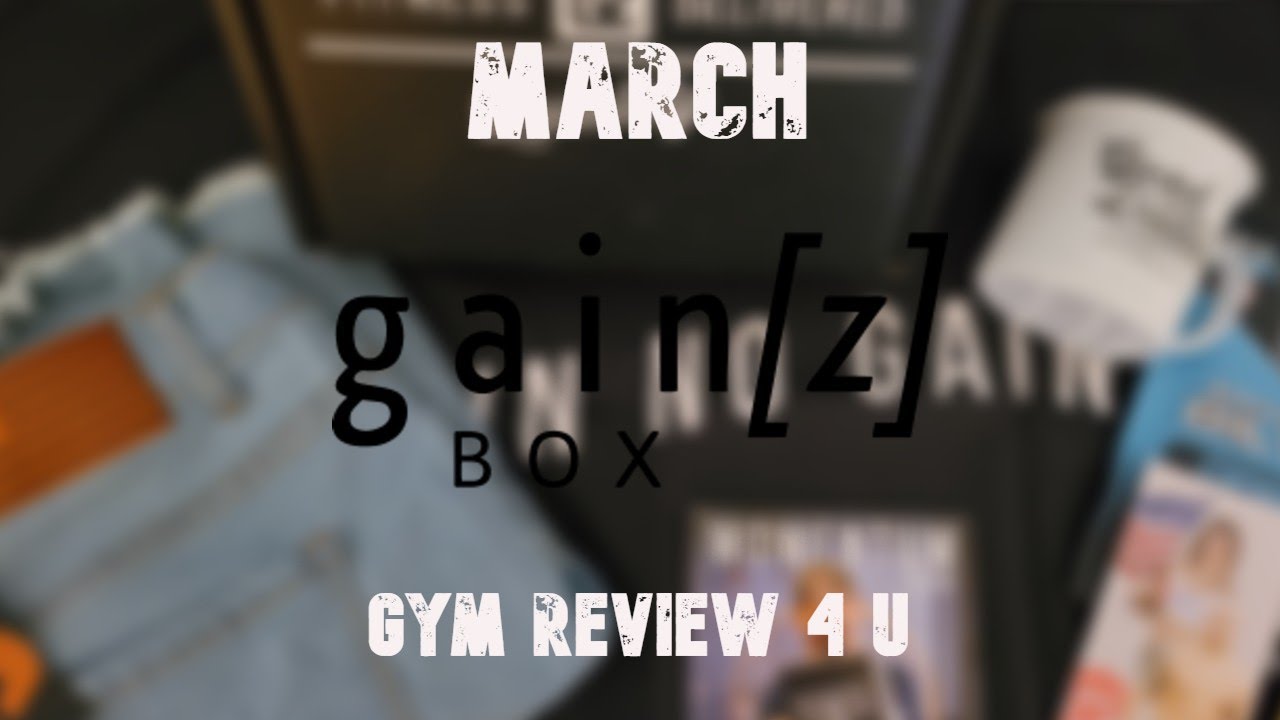 Another unboxing of the Gianz box.....  March 2021..... Gym Review 4 U....