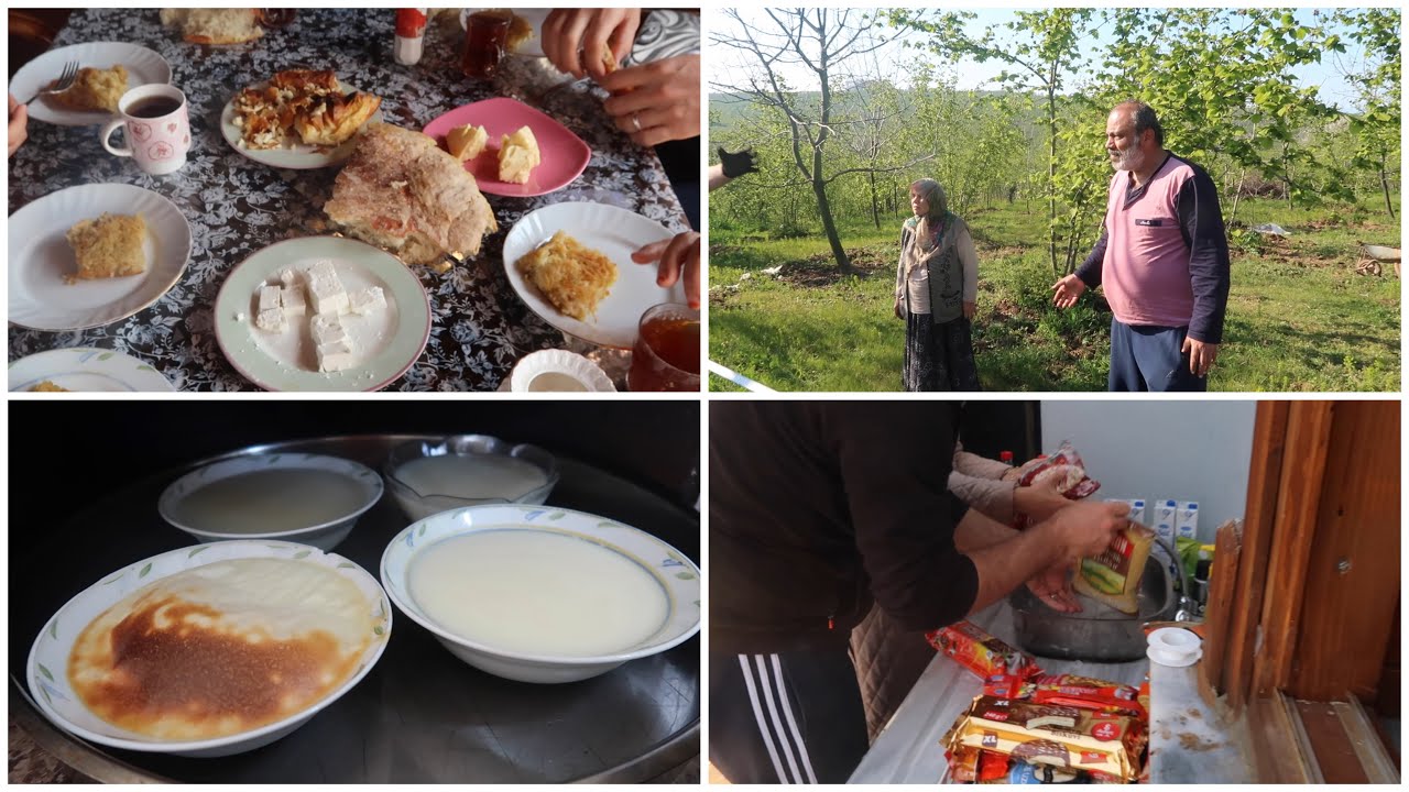 BAHÇEYE ÇARDAK YAPIYORUZ | ELDEKİ İMKANLARLA FIRIN SÜTLAÇ | KÖY VLOG