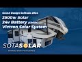 Grand design solitude 2024  victron solar install 2500w 24 volt system with multiplus