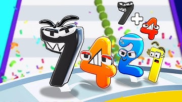 MAX LEVEL - Merge Number Run - number lore - All Levels Gameplay Android,ios. 10