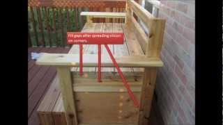 How To Build Outdoor Weather Resistant  Multi Function  Storage Bench