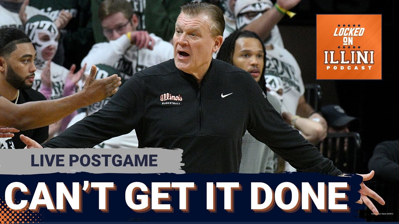 LIVE POSTGAME: Illini Lose in Overtime to Spartans 85-82 | Illini Podcast