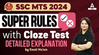 SSC MTS 2024 | SSC MTS Grammar Rules | SSC MTS Cloze Test by Swati Mam