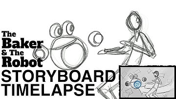 The Baker And The Robot Storyboard Timelapse