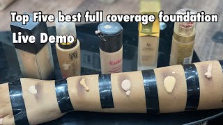 Free online course class 3 | 5 Best full Coverage Foundations for Weddings | Party With Demo