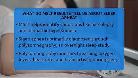 What Do MSLT Results Tell Us About Sleep Apnea? - Sleep Apnea Support Network