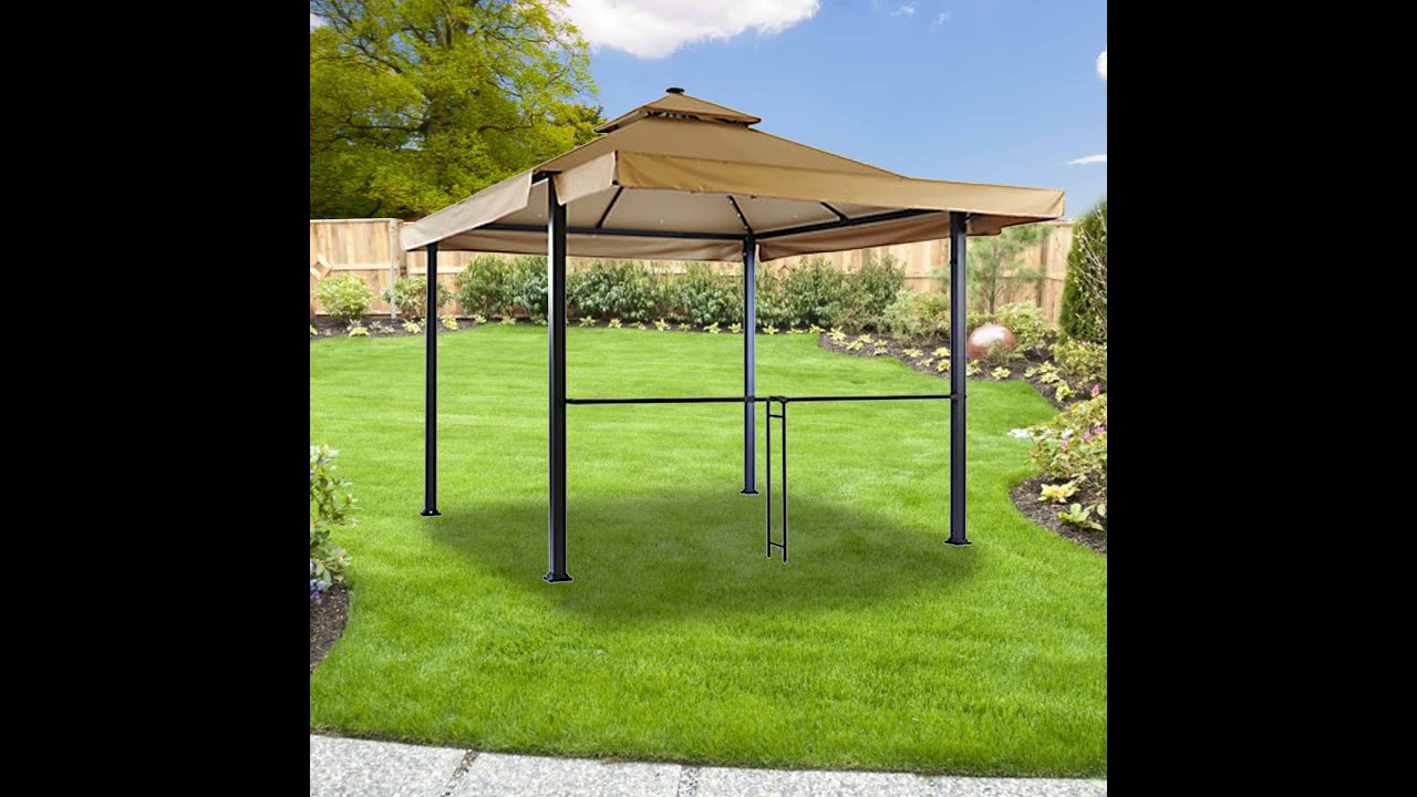 Replacement Canopy Top For Backyard Creations Awning Gazebo Lcm1327 Youtube