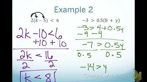 4.7 Solving two step Inequalities