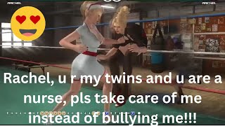 DOA5LR - Rachel   vs  Rachel  using Belly Punches (wall throw version)