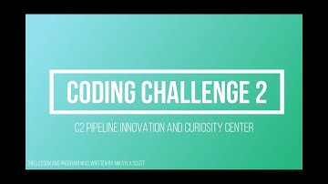 Coding Challenge 2