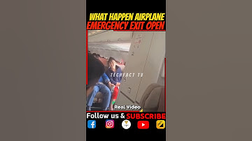 What Happen If Airplane Emergency Exit Open😱😱😱😱😱Video#729 #shorts #airplane #emergency #unbelievable