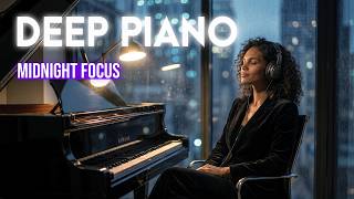 Midnight Piano Drift 🌙 | Deep Piano &amp; Sub-Bass Focus Mix