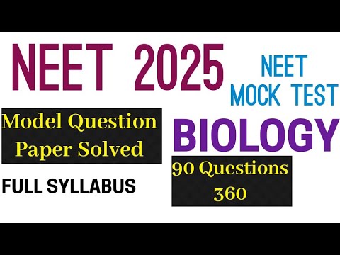 NEET Biology Most Expected Questions 2025 | Biology Full Syllabus Mock ...