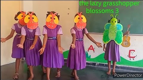 the lazy grasshopper, the lazy grasshopper story in english,3rd class english, blossoms 3