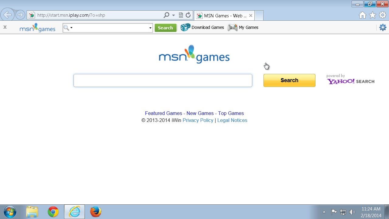 How to uninstall (remove) 'MSN games' search and toolbar (IE