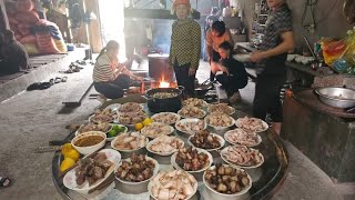 Đại tiệc ăn tết 2024 trên bản người Dao to nhất Cao Bồ Hà Giang. Nguyễn Tất Thắng