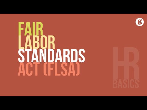 Video: Kuri iš šių dalykų yra Sąžiningo darbo standartų įstatymo FLSA nuostata?