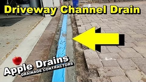 Channel Drain in Paver Driveway, Sump Pump, Patio Drain, French Drain