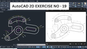 AUTOCAD 2D EXERCISE PRACTICE - 19 ||  AUTOCAD हिंदी में सीखिए || AUTOCAD TUTORIALS FOR BEGINNERS