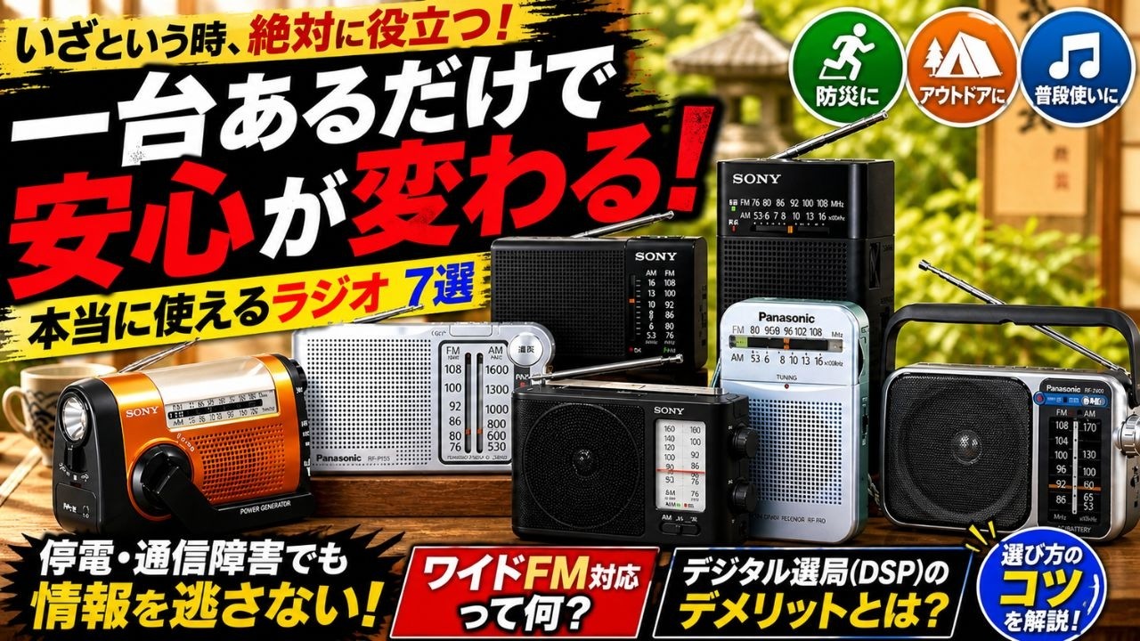 2026 Edition] Review of the Top 7 Sony & Panasonic Radios (ICF-B09