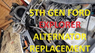 5 GEN FORD EXPLORER ALTERNATOR REPLACEMENT AND DIAGNOSTIC by Ven Kor 103 views 1 month ago 12 minutes, 30 seconds