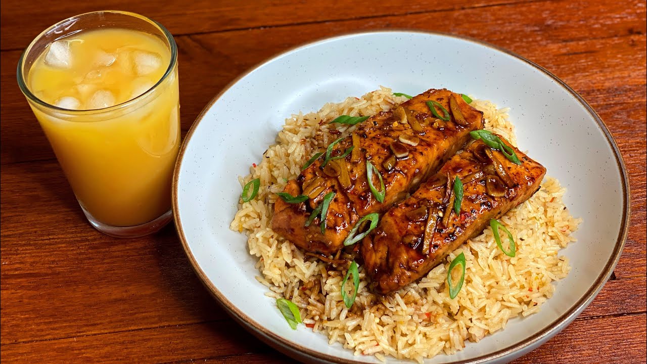 Let’s Cook with Me || Teriyaki Salmon and Seasoning Rice || TERRI-ANN’S KITCHEN