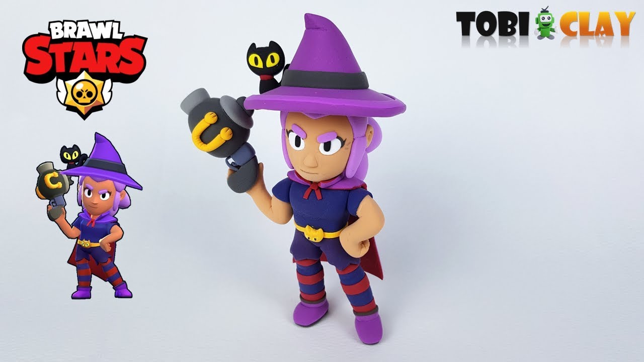 Brawl Stars Witch Shelly Clay Art Halloween Skin Youtube - shelly png witch brawl stars