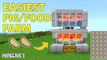 Easiest pig farm in Minecraft pe 1.20 /food farm mcpe 1.20 /minecraft survival (mcpe/bedrock/pc/PS4)