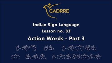 Action Words in Indian Sign Language | ISL Verbs | Part 3 (10 signs)