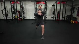 Medball Hug Split Squat