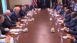 Uhuru Kenyatta and Donald Trump hold talks at White House on Bilateral Trade