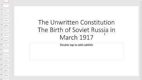 Lars T. Lih - The unwritten constitution: the birth of Soviet Russia in March 1917