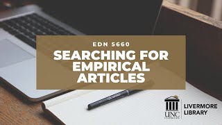 Details Searching for Empirical Articles (EDN5660) Update