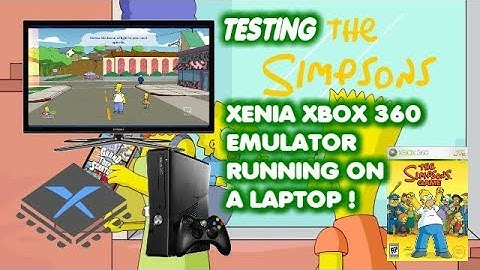 Testing The Simpsons Game on Xenia Xbox 360 Emulator , Running on a LAPTOP!!