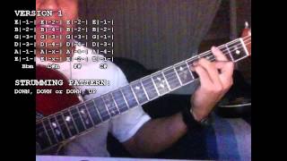 Justin Bieber Boyfriend Guitar Tutorial Two Versions No Capo