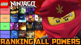 The Ultimate Ninjago Elemetal Power Tier List! 🔥 Ranking Every Elemental Power!
