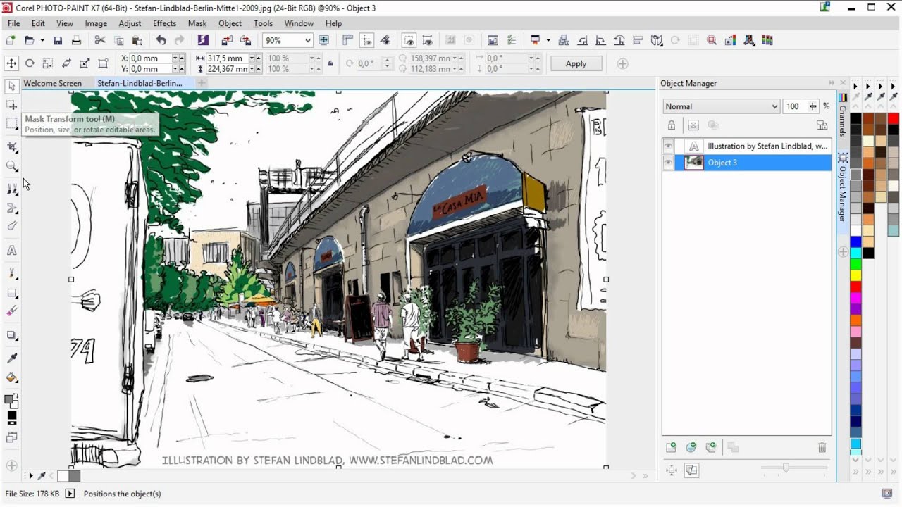 Corel Photo-Paint X7 How to Remove a white background color with Stefan  Lindblad CorelDRAW Master - YouTube